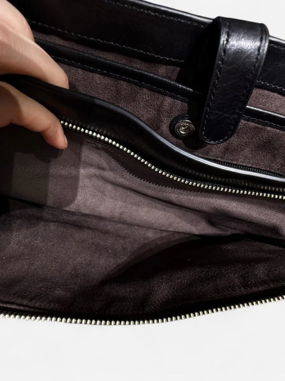 Coach Metropolitan 71899 Black Leather Messenger Bag Briefcase